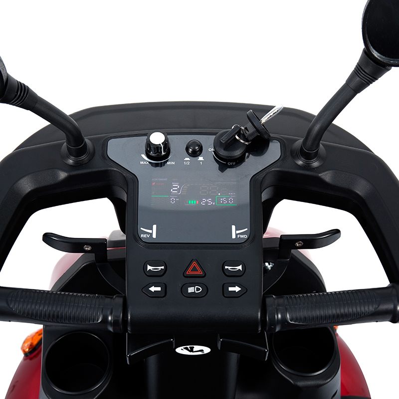 TK-500 Scooter Recreativo Eléctrico Todoterreno de Alta Potencia y Gran Capacidad de 4 Ruedas