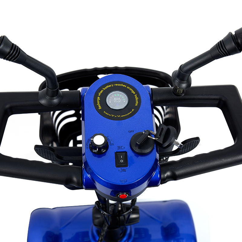 Scooter de movilidad plegable de 4 ruedas YL-08S con capacidad de escalada de 12 °