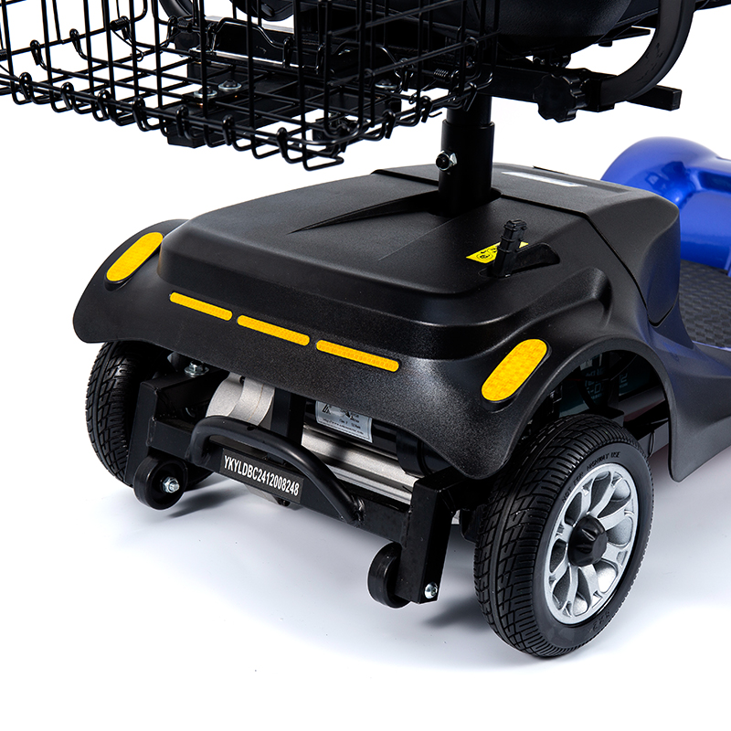 Scooter de movilidad plegable de 4 ruedas YL-08S con capacidad de escalada de 12 °