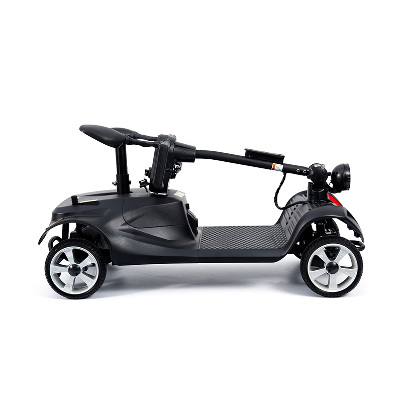 YL-07 Scooter de movilidad eléctrica plegable de 4 ruedas con canasta