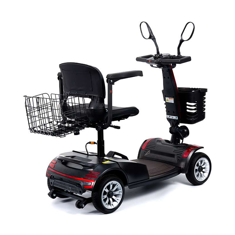YL-01S Scooter de Movilidad Motorizado Plegable y Portátil de 4 Ruedas para Personas Mayores