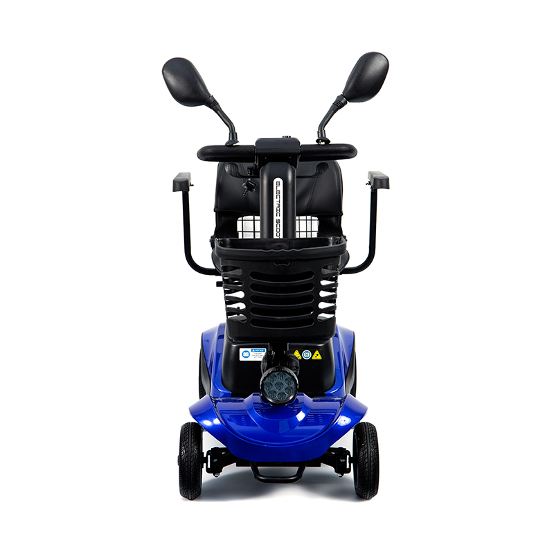 Scooter de movilidad liviano de 4 ruedas plegable de 4 ruedas plegable con canasta