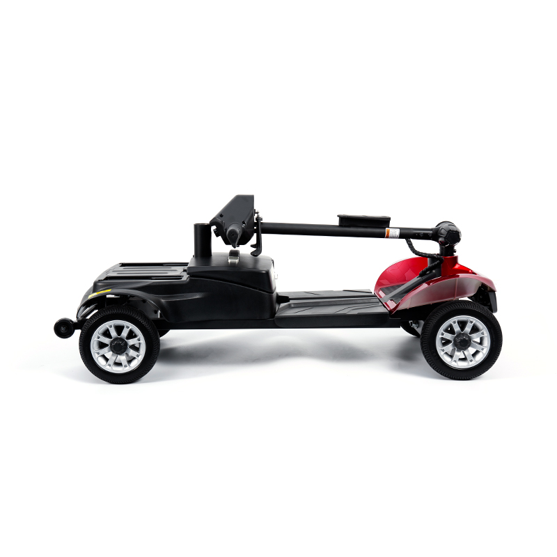 YL-02 Scooter de movilidad de 4 ruedas ligero para personas mayores, con un asiento giratorio de 360 ​​°