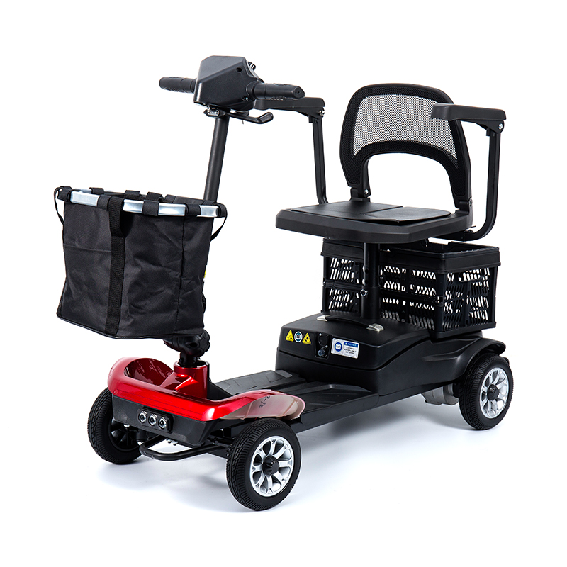 YL-02 Scooter de movilidad de 4 ruedas ligero para personas mayores, con un asiento giratorio de 360 ​​°