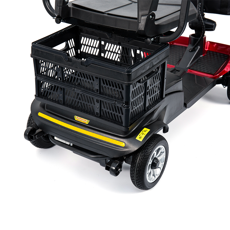 YL-02 Scooter de movilidad de 4 ruedas ligero para personas mayores, con un asiento giratorio de 360 ​​°