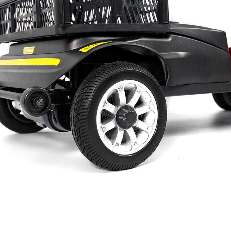 YL-02 Scooter de movilidad de 4 ruedas ligero para personas mayores, con un asiento giratorio de 360 ​​°