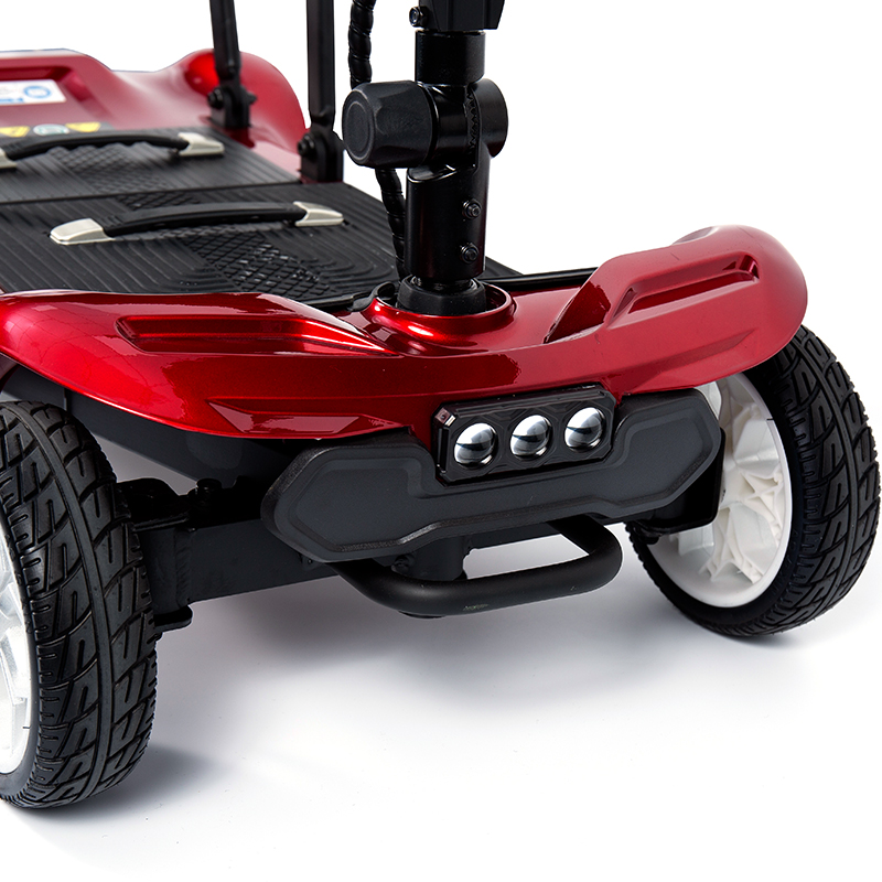 YL-985 Scooter Eléctrico de Transporte Plegable y con Batería de 4 Ruedas
