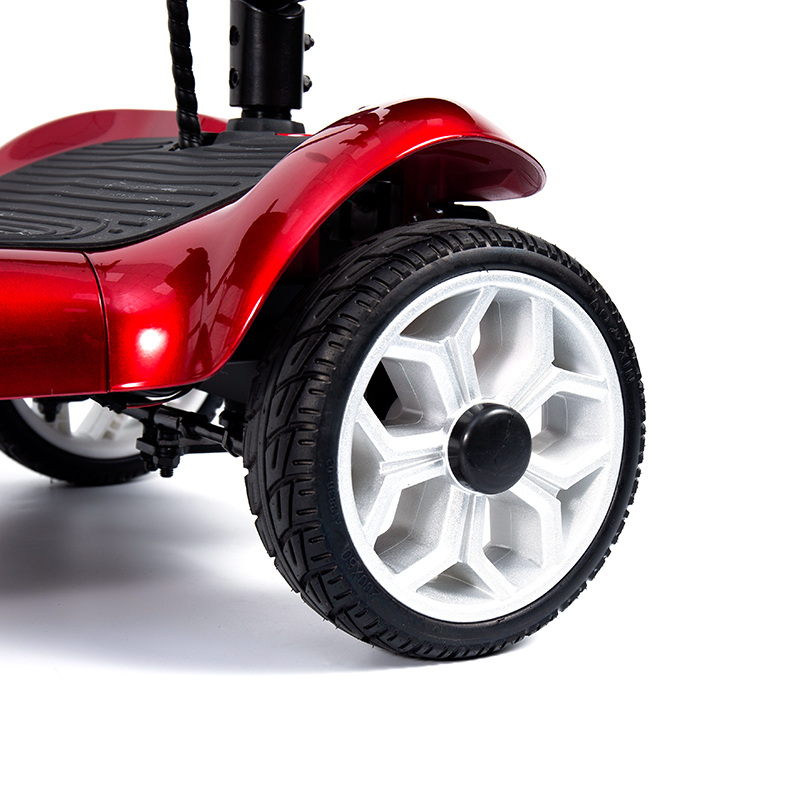 YL-985 Scooter Eléctrico de Transporte Plegable y con Batería de 4 Ruedas