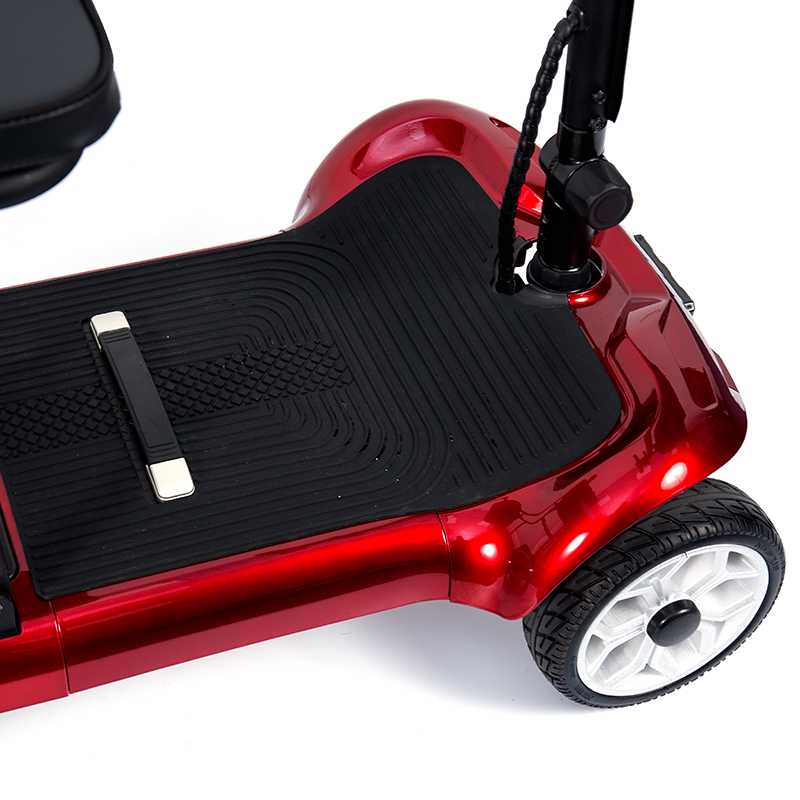 YL-985 Scooter Eléctrico de Transporte Plegable y con Batería de 4 Ruedas