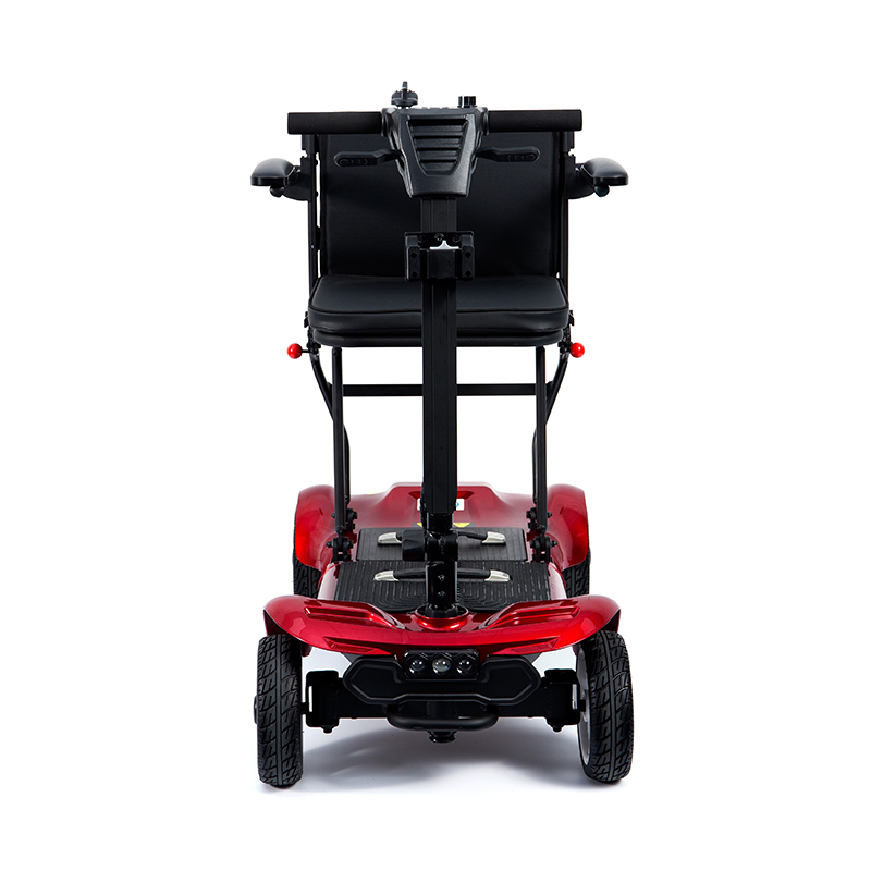 YL-985 Scooter Eléctrico de Transporte Plegable y con Batería de 4 Ruedas