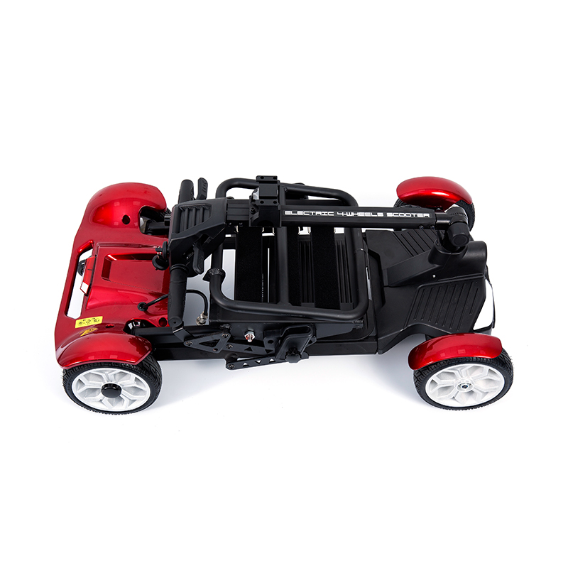 YL-211A Scooter Eléctrico Turístico de 4 Ruedas para Personas Mayores con Luz LED y Canasta