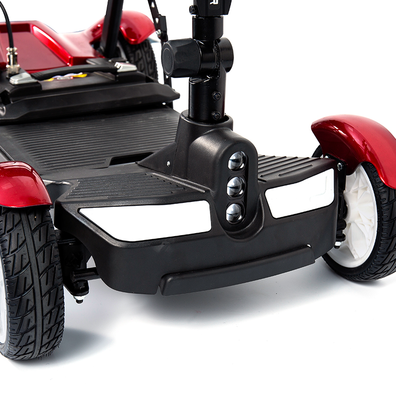 YL-211A Scooter Eléctrico Turístico de 4 Ruedas para Personas Mayores con Luz LED y Canasta