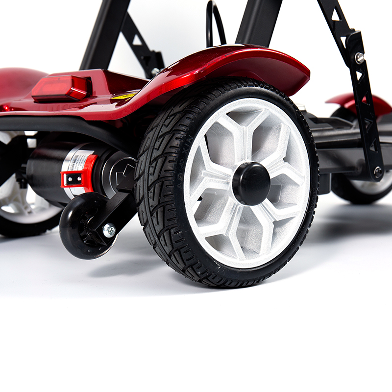 YL-211A Scooter Eléctrico Turístico de 4 Ruedas para Personas Mayores con Luz LED y Canasta