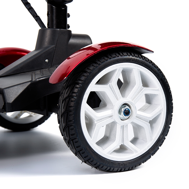YL-211A Scooter Eléctrico Turístico de 4 Ruedas para Personas Mayores con Luz LED y Canasta
