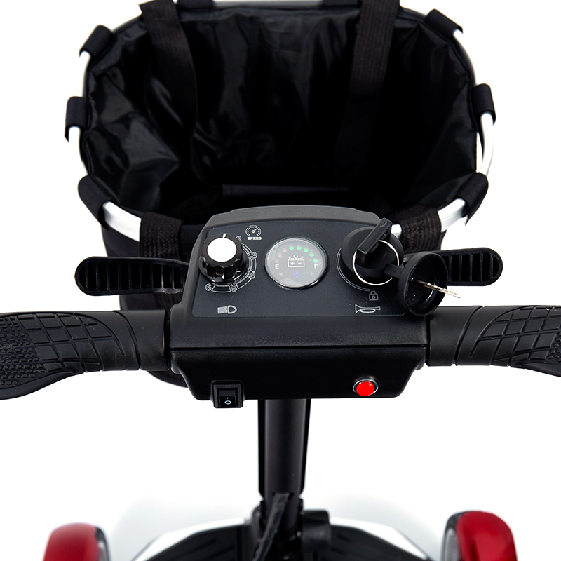 YL-211A Scooter Eléctrico Turístico de 4 Ruedas para Personas Mayores con Luz LED y Canasta