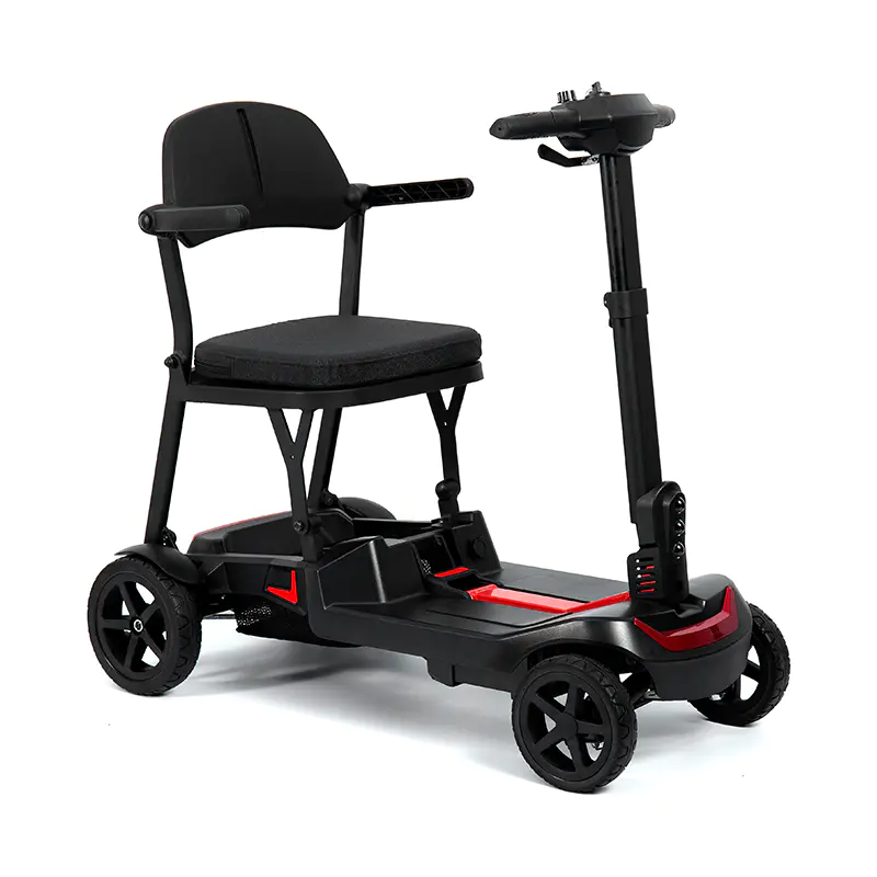 YL-985S Scooter Eléctrico de 4 Ruedas Ligero, Portátil y Plegable para Viajes 