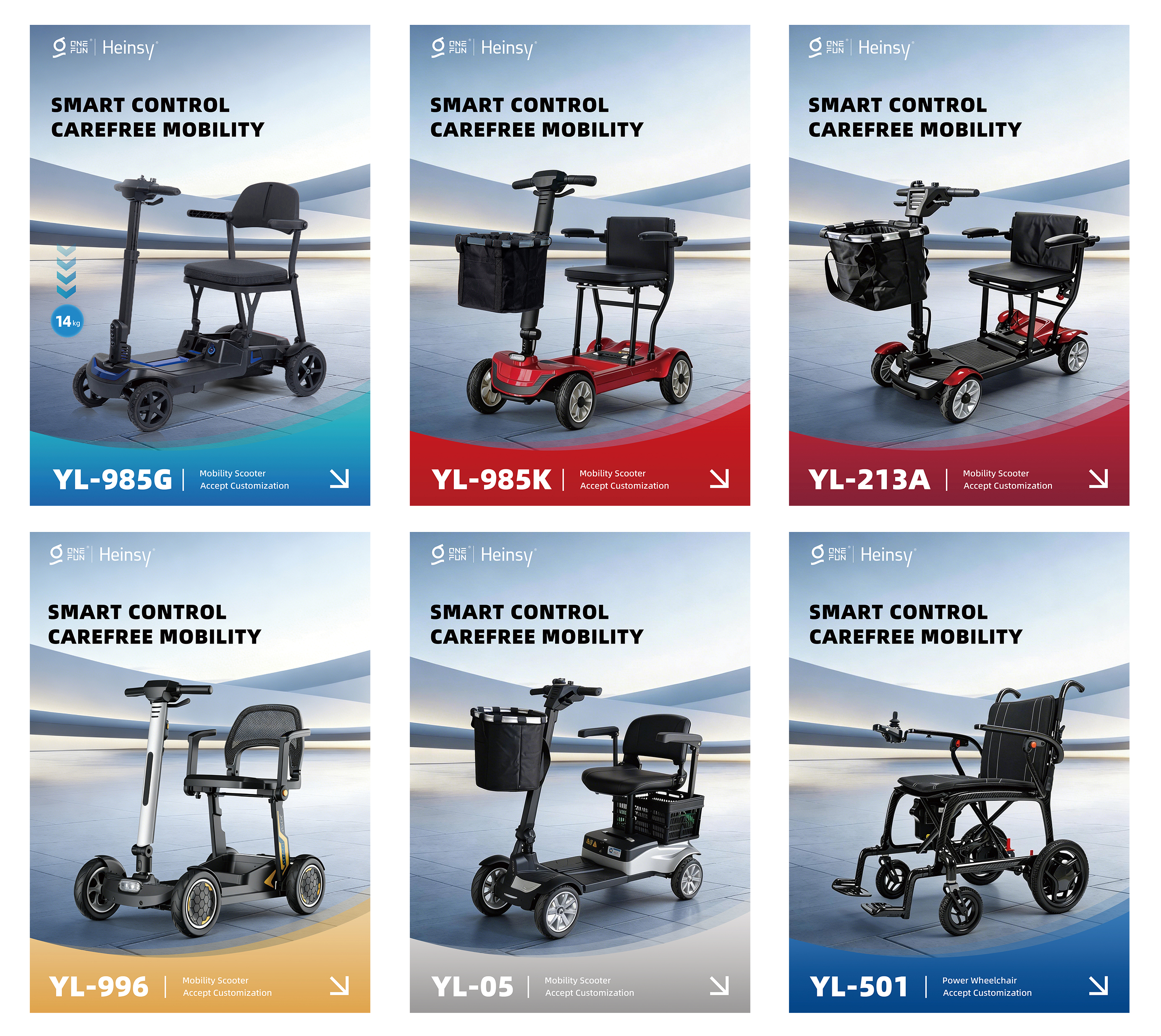 Heinsy presenta nuevos scooters de movilidad eléctricos en la 93ª CMEF