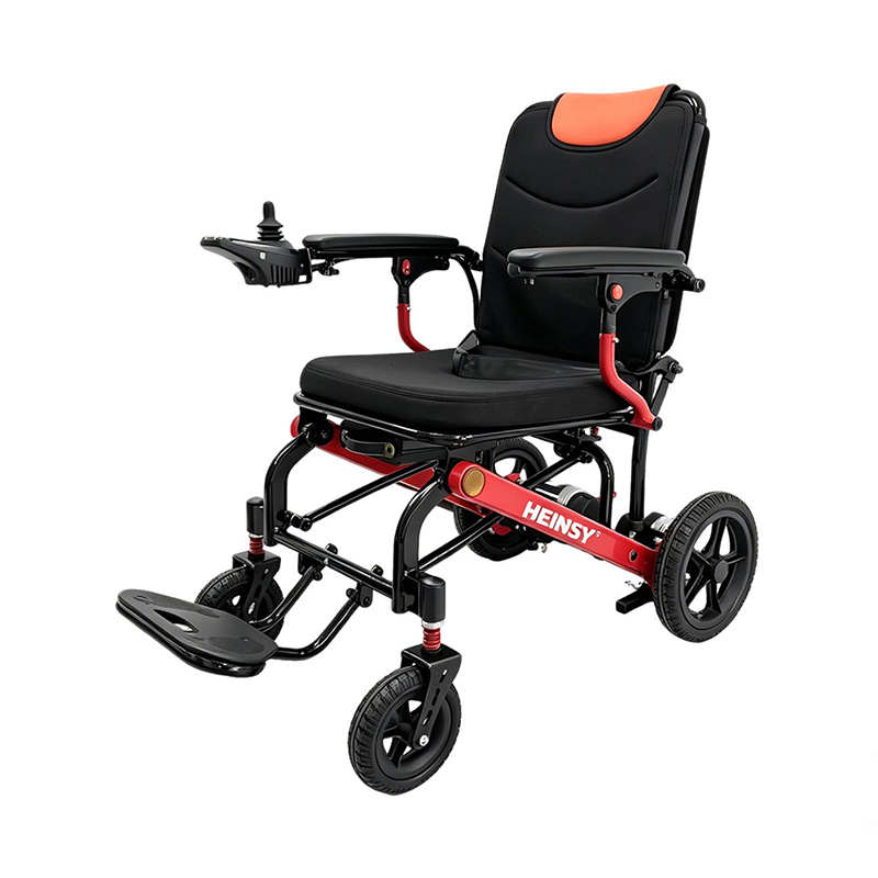 Silla de ruedas eléctrica plegable de fibra de carbono F10 con ruedas avanzadas de magnesio
